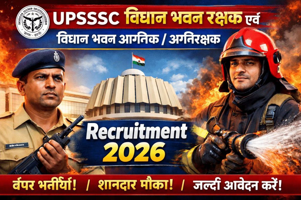 UPSSSC Vidhan Bhavan Guard & Fire Guard Recruitment 2026