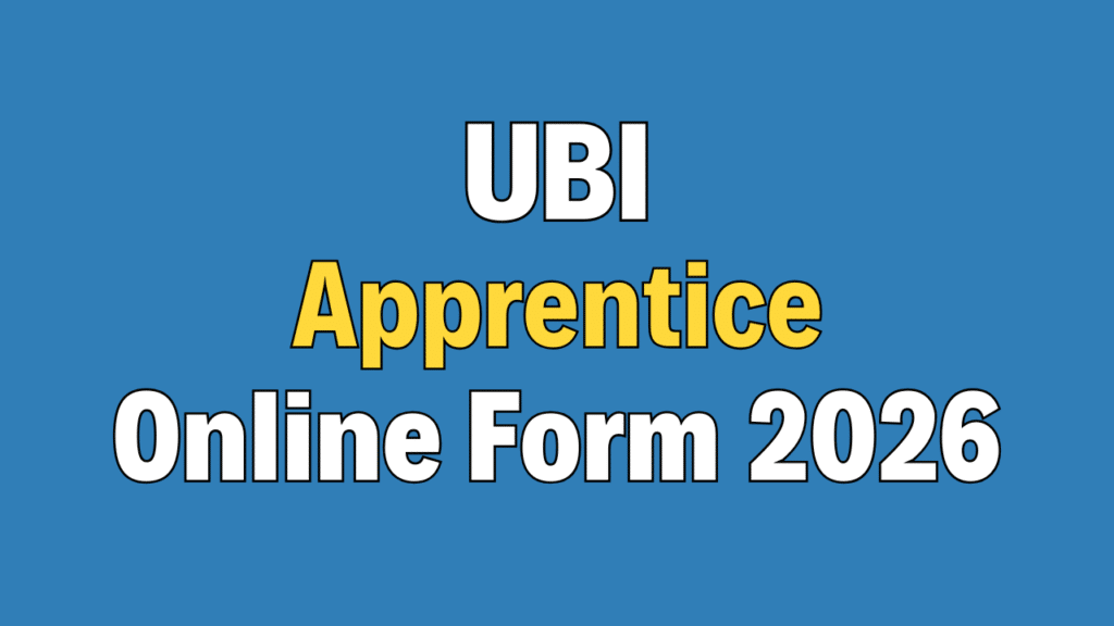 Union Bank of India Apprentice Recruitment 2026