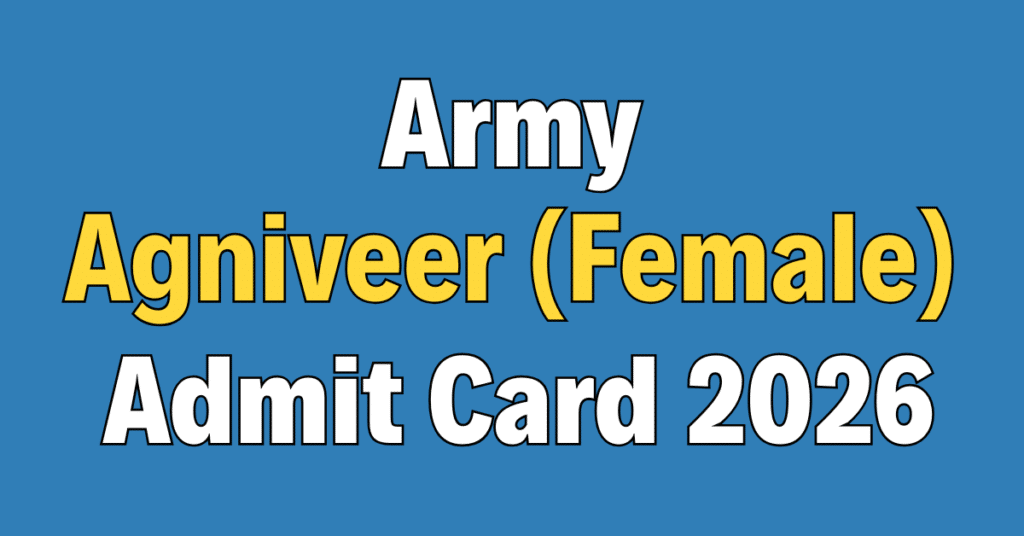 Indian Army Agniveer (Female) Recruitment 2026