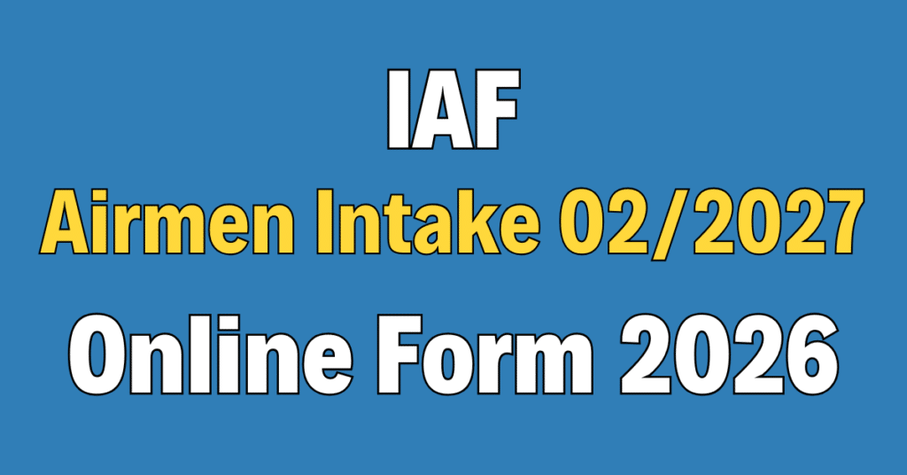 Air Force Airmen Intake 02/2027 Online Form