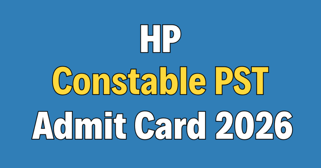 Haryana Police Constable PST Admit Card 2026