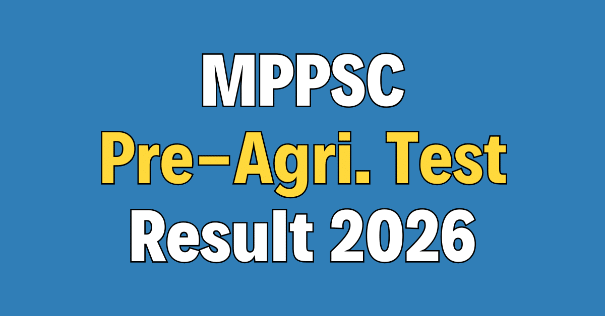 MPESB Pre-Agriculture Test (PAT) Result 2026