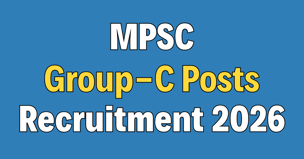 MPSC Group C Recruitment 2026