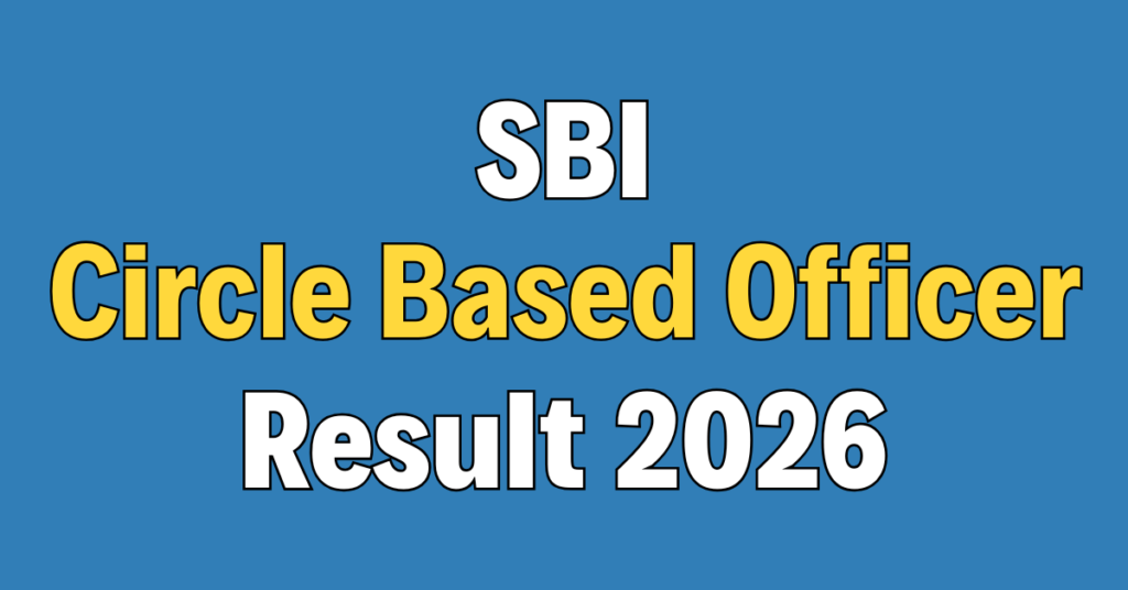 SBI CBO Result 2026