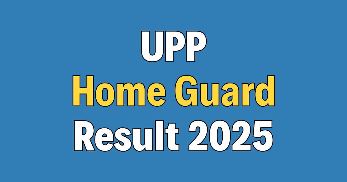 UP Home Guard Result 2025