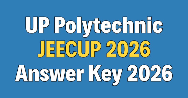 UP Polytechnic JEECUP 2026 Answer Key - Rojgar Pedia