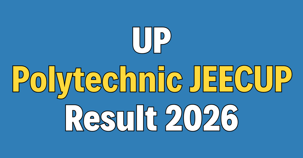 UP Polytechnic JEECUP 2026 Result