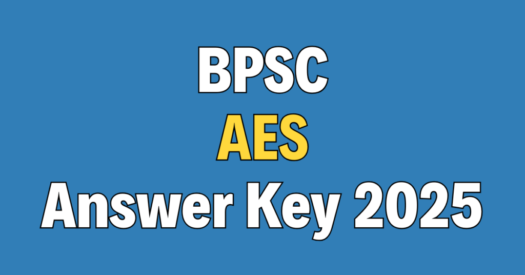 BPSC Assistant Environmental Scientist Answer Key 2025