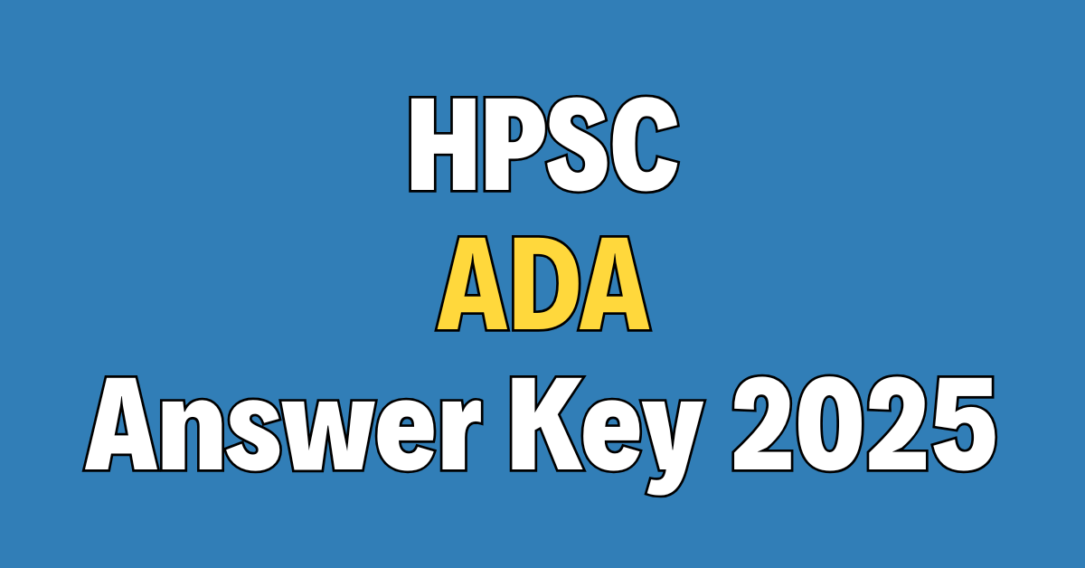 HPSC Assistant District Attorney Answer Key 2025