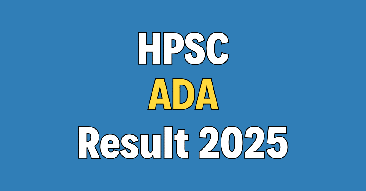 HPSC Assistant District Attorney Result 2025