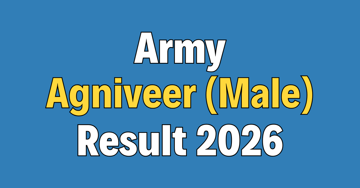 Indian Army Agniveer (Male) Result 2026