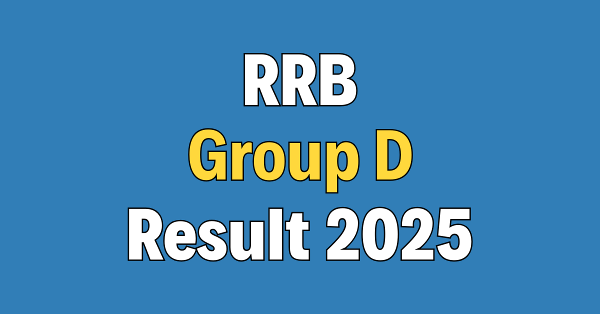 RRB Group D Result 2025