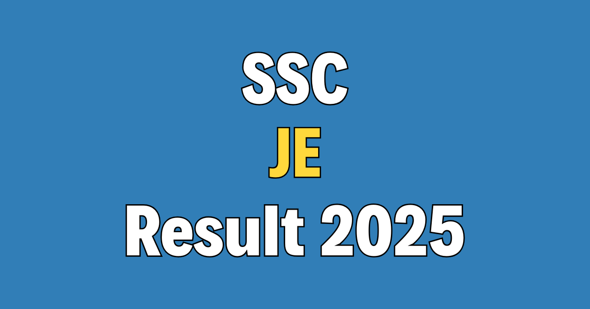 SSC JE Final Result 2025