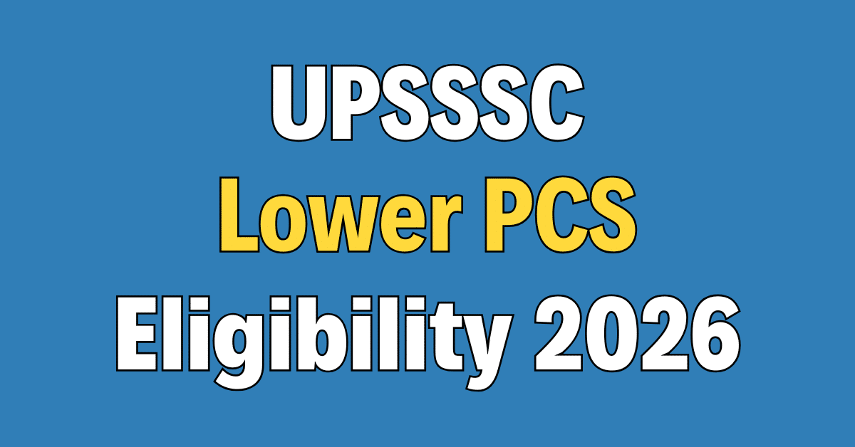 UPSSSC Lower PCS Eligibility Result 2026