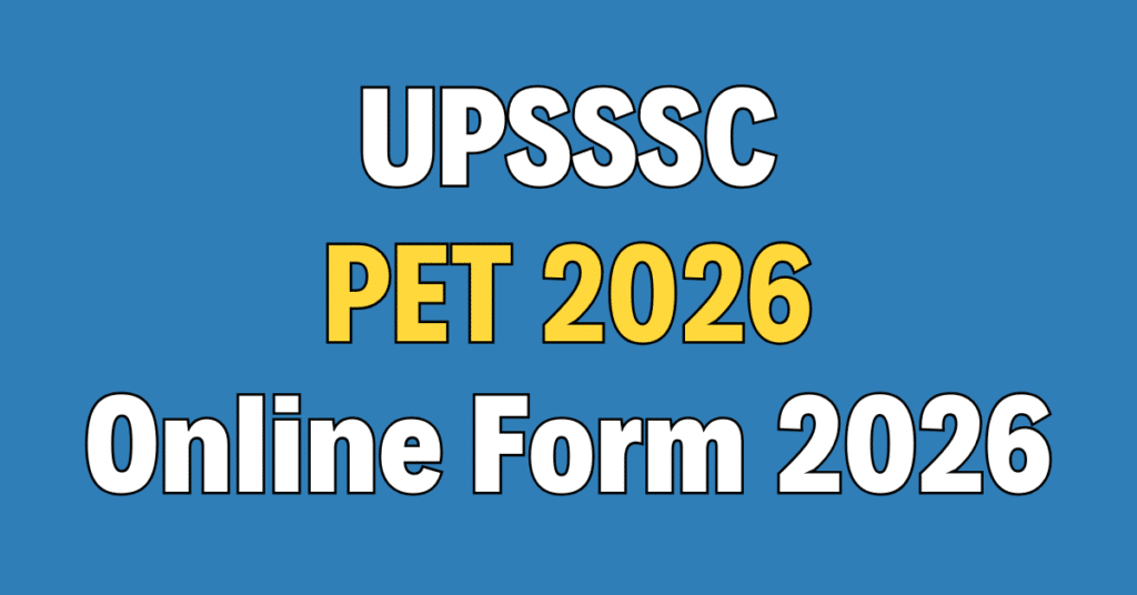 UPSSSC PET 2026