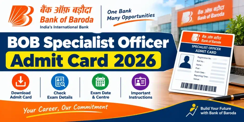 BOB Specialist Officer Admit Card 2026