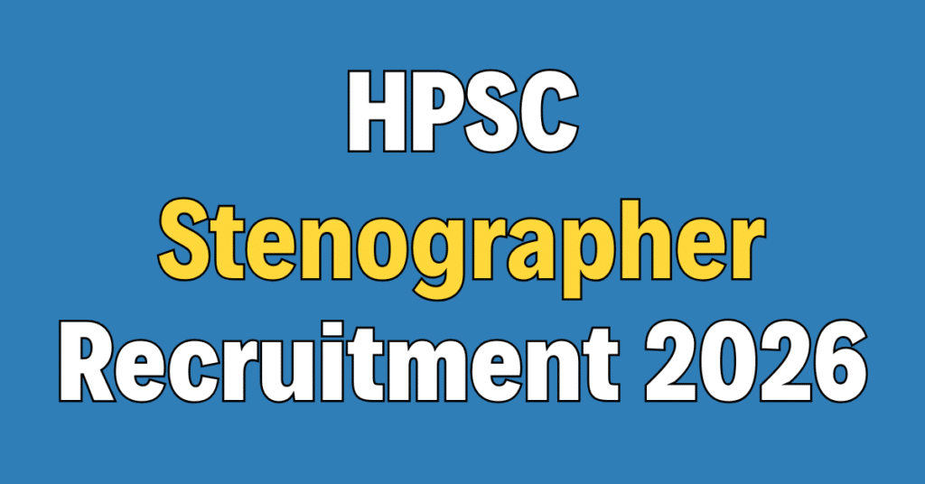 HP High Court Stenographer Recruitment 2026