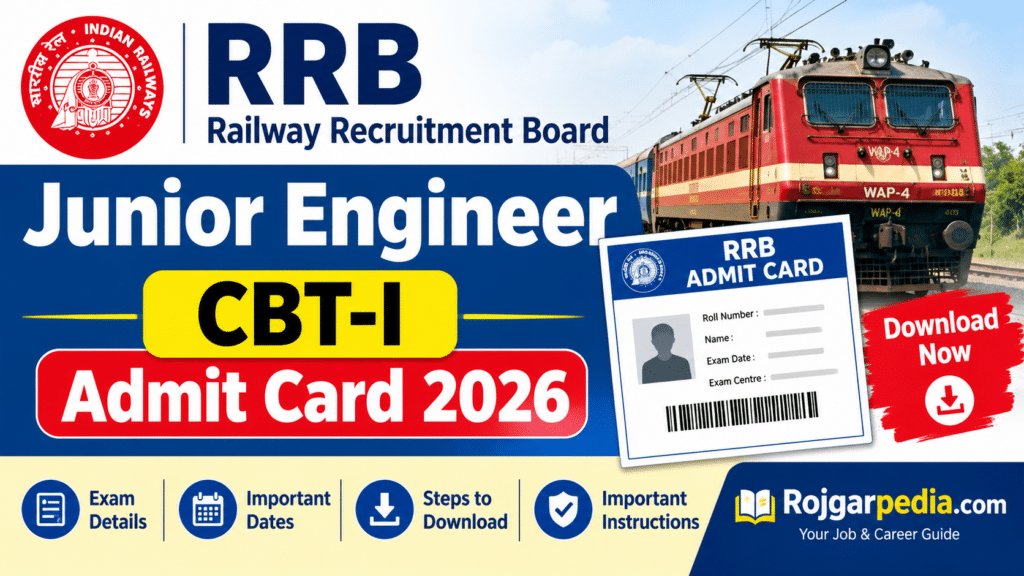 RRB Junior Engineer CBT-I Admit Card 2026