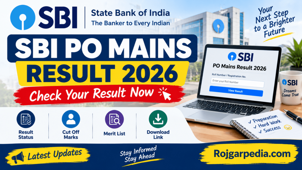 SBI PO Mains Result 2026